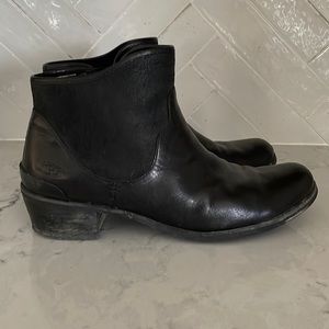 UGG Booties with Leather and Suede